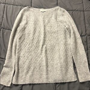 LOFT Soft Gray Knit Sweater
